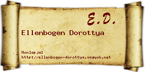 Ellenbogen Dorottya névjegykártya