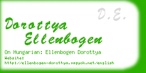 dorottya ellenbogen business card